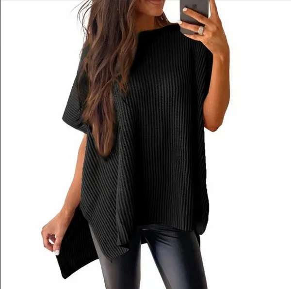 Casual Chenille T Shirt Oversi - Longline Tee Oversized review and price