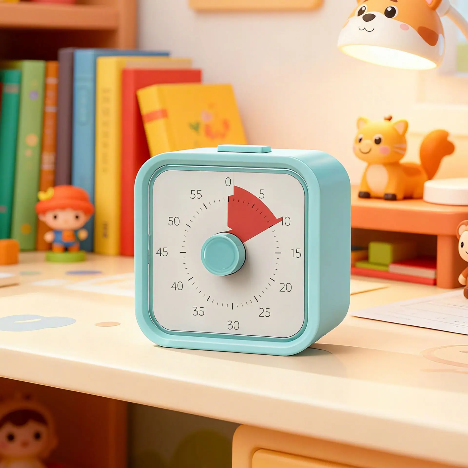 مؤقت بصري للطهي والدراسة، أداة إنتاجية على طراز Google - ساعة العد التنازلي بومودورو للأطفال، مكتب المطبخ #2