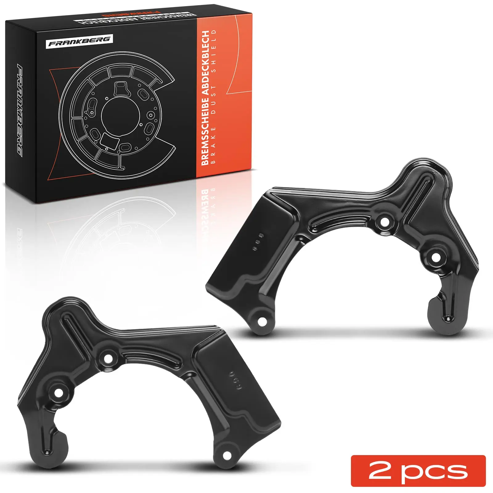 Frankberg 2x Ankerblech Bremsscheibe Vorderachse Beidseitig für VW Polo 6N1 6N2 Lupo 60 6X1 Seat Arosa 6H 11354 6N0615311A