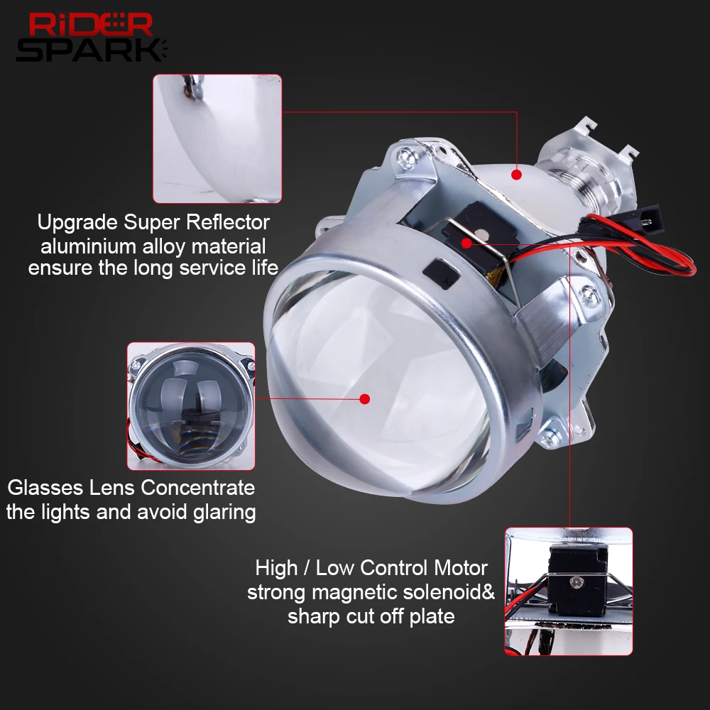 3.0 Inch Bi-Xenon Projector Lens for H1 H4 H7