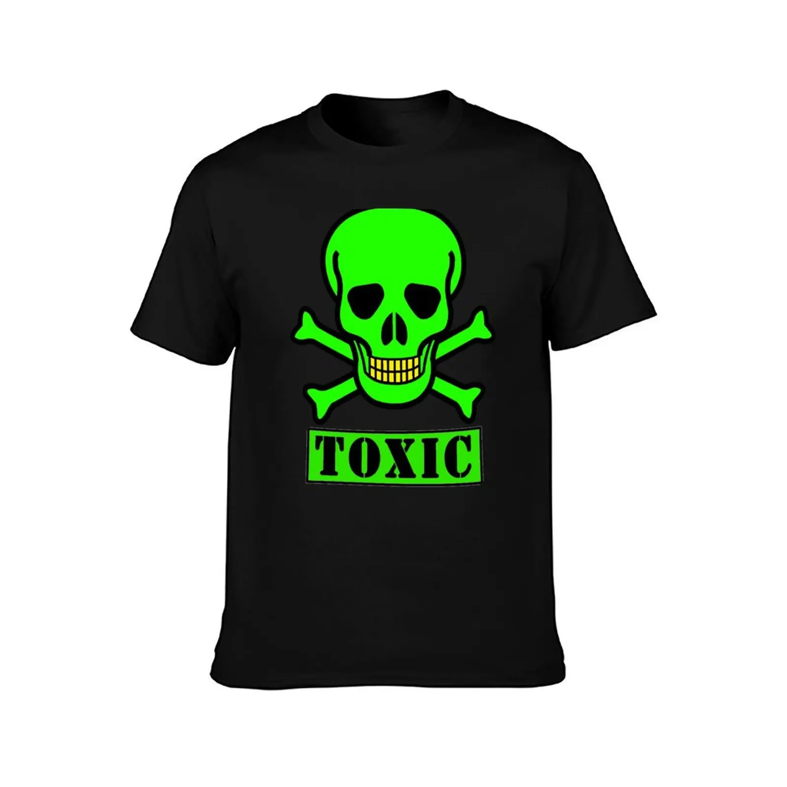 Toxic Green Skull (Neon) T-Shirt Outdoor Sports Short Sleeve Top T-Shirt