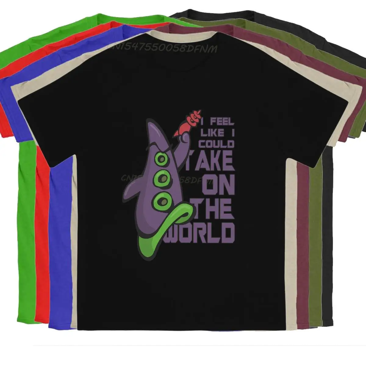 

Day Of The Tentacle Game Male T Shirt Purple Custom T-shirts Man Vintage Graphic Printed T-shirts Streetwear New Trend Tops