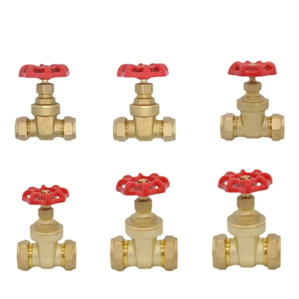 Fit 15mm 22mm 28mm 35mm 42mm OD rura miedziana kompresja unii mosiężna zasuwa odcinająca przełącznik dla hydraulika woda pompa grzewcza izolacja — zdjęcie 4
