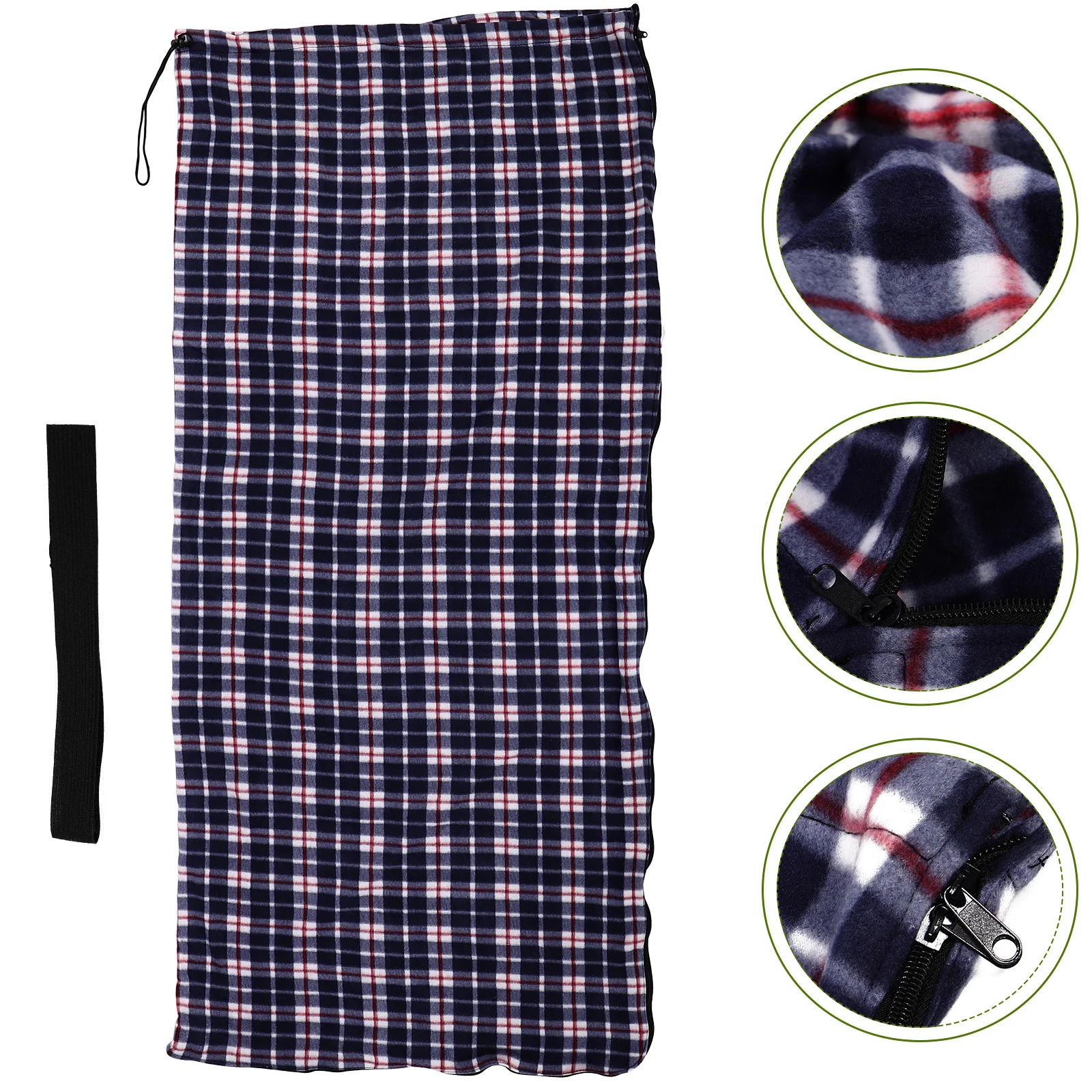 

Lightweight Fleece Sleeping Bag Adult Sleeping Sack Warm Foldable Portable for Camping Hiking Picnics Sleep Bag