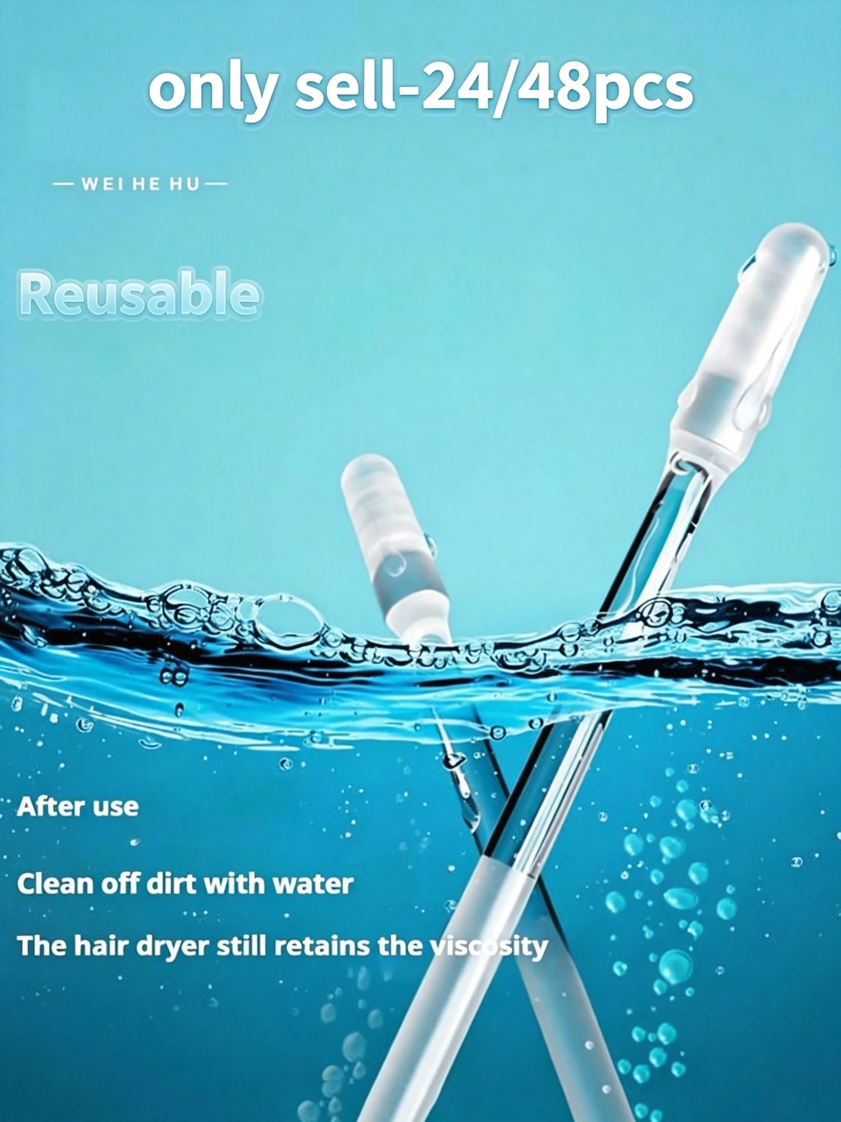 24/48 Pack Sticky Earwax Cleaner Soft Silicone Earwax Removal Tool Disposable Earbuds Small/Large Size for Ear Cleaning Comfort