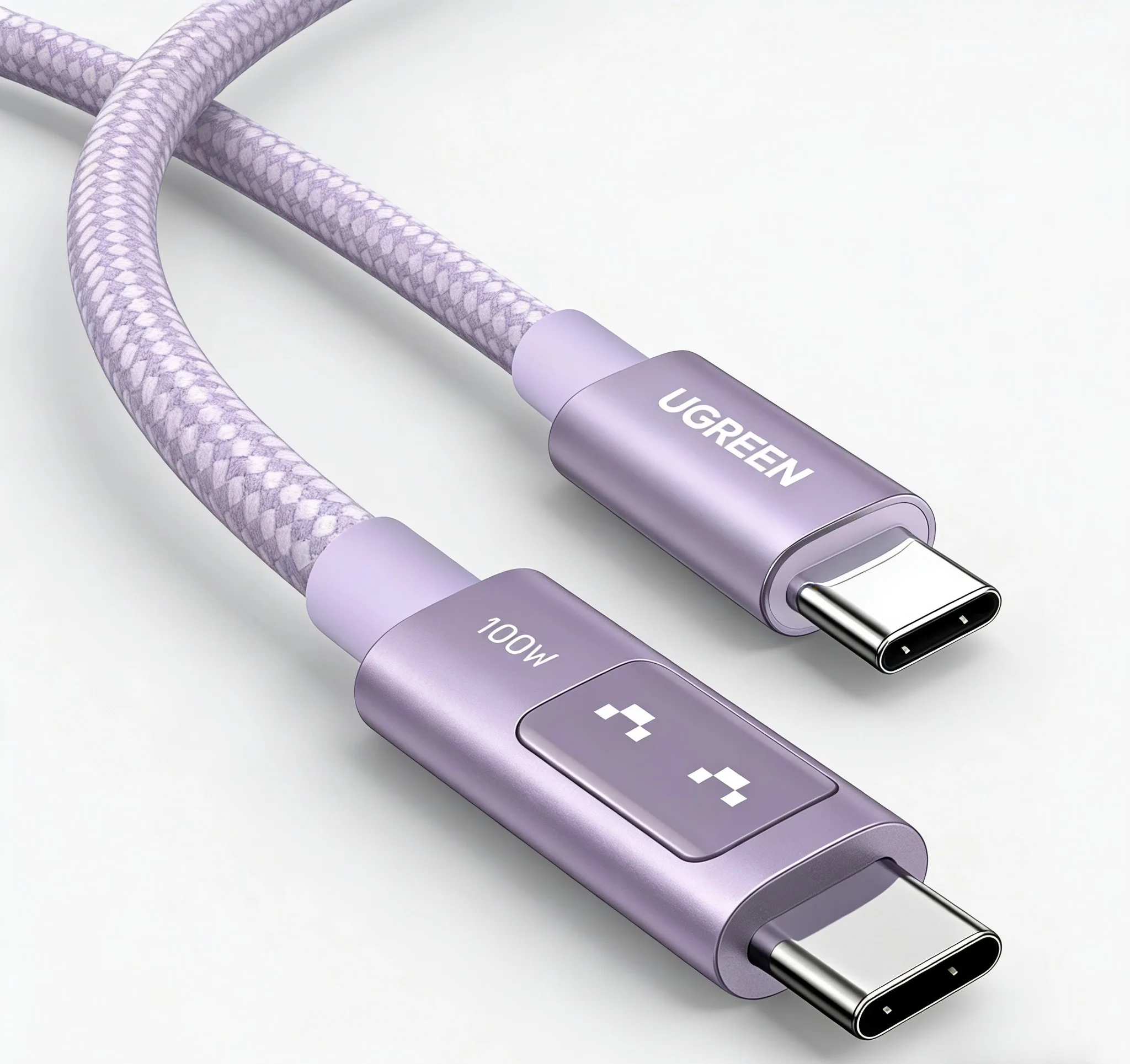 

Кабель для быстрой зарядки UGREEN USB-C 100W 5A с LED-дисплеем