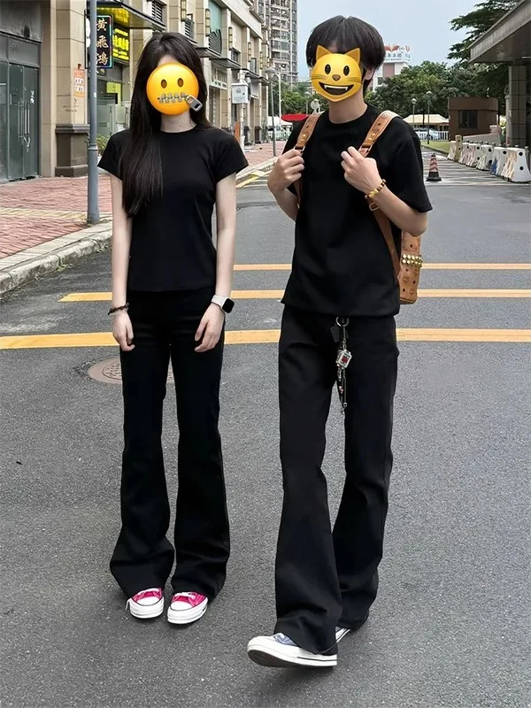 

Мужские джинсы Bla Bell Bot в американском стиле High Street Vibe, эластичные, прямые, с эффектом похудения, молодежные, повседневные, дышащие