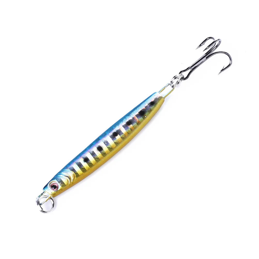 

5 Pcs Hard Fishing Lures Life-like Swimming Saltwater Freshwater Metal Bait 3D Eyes Fish-catching Accessories
