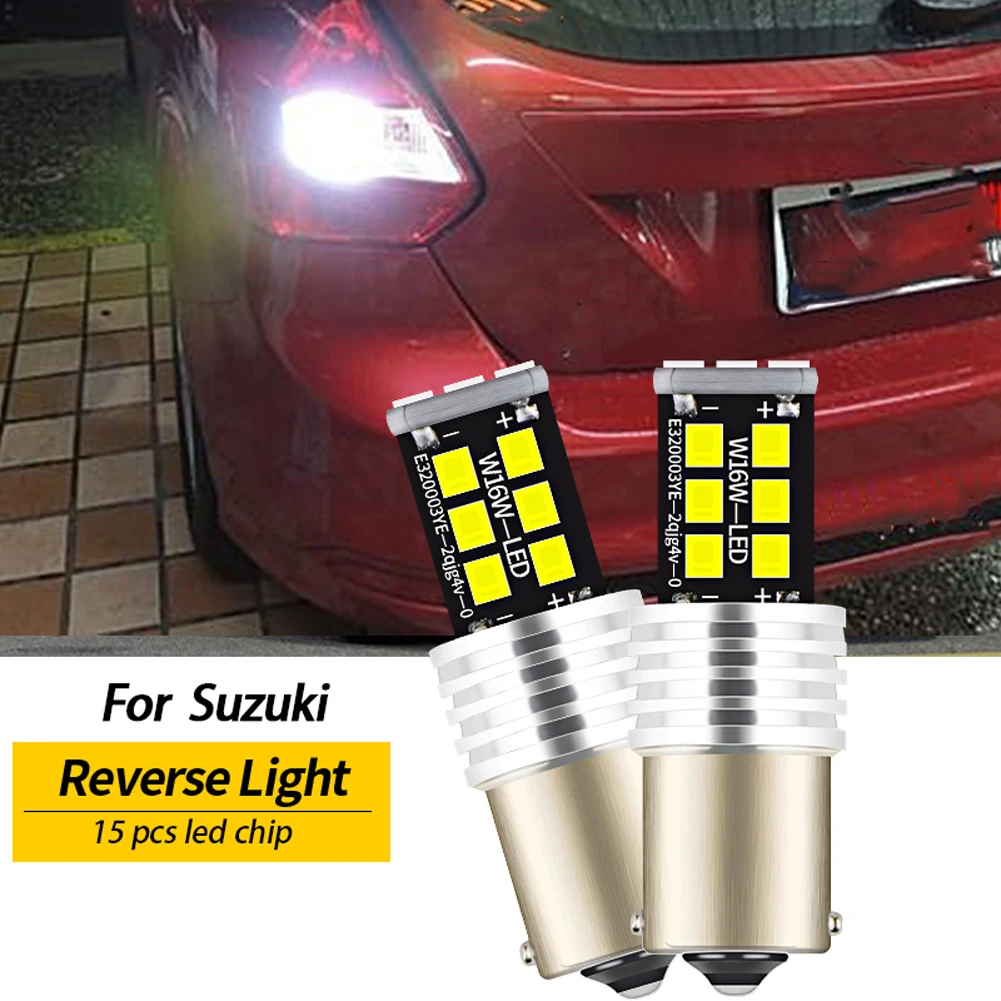 2pcs LED Reverse Light Lamp P21W BA15S 1156 for Suzuki Swift mk2 mk3 2 3 Alto Baleno Samurai Celerio Ignis Kizashi Liana Wagon