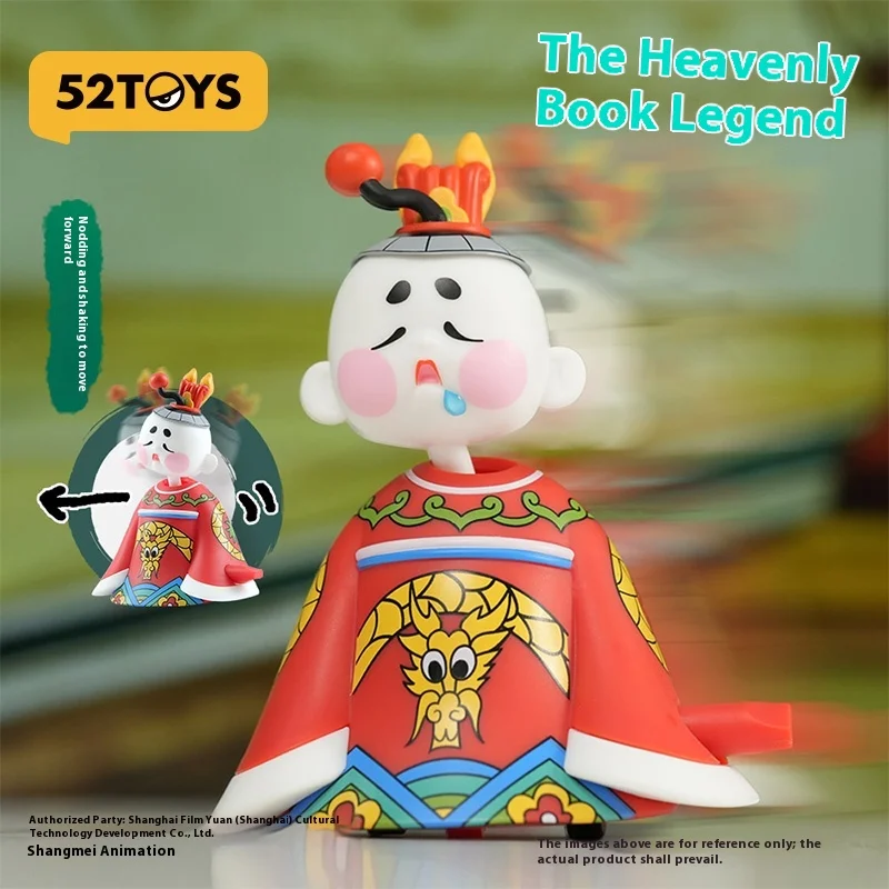 100% أسطورة حقيقية من كتاب مختوم دمية ميكانيكية 52TOYS طبعة محدودة Poseable الشكل زخارف مكتب هدية الفن الصيني