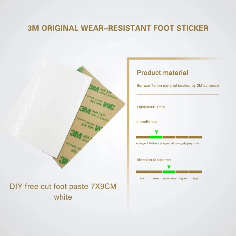 3M Tape Original Wear-Resistant Foot Sticker Diy Free Cutting Foot Sticker Mouse Front And Side Anti-Sweat Anti-Slip Sticker