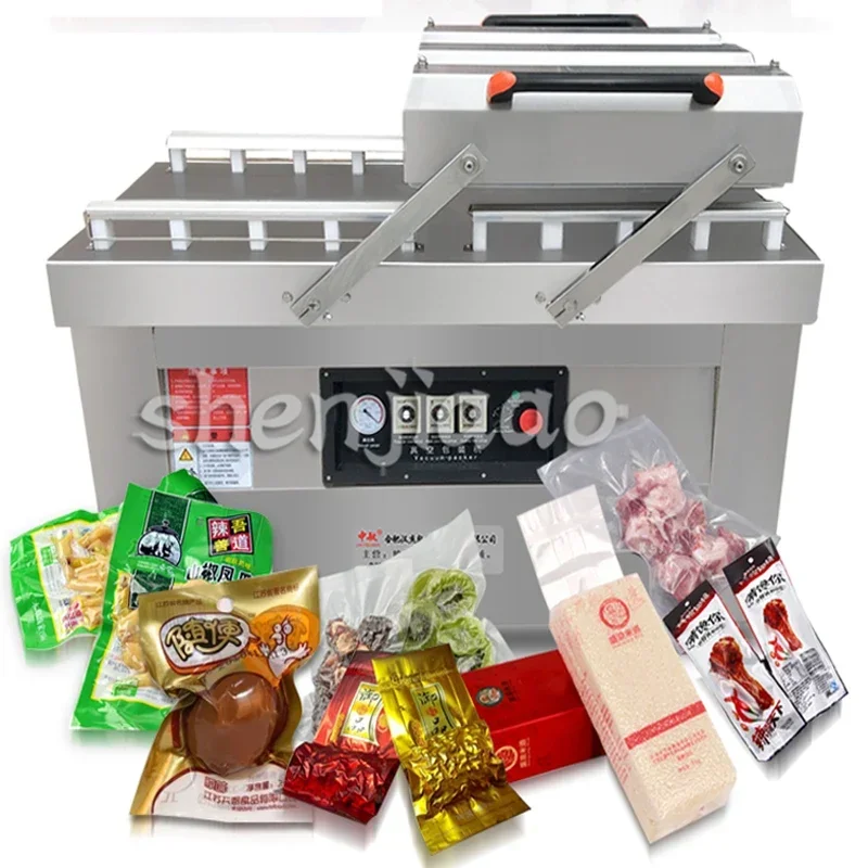 Vacuum Food Sealers double chamber vacuum dry-wet vacuum sealed baking sealing machine  stainless steel 1pc