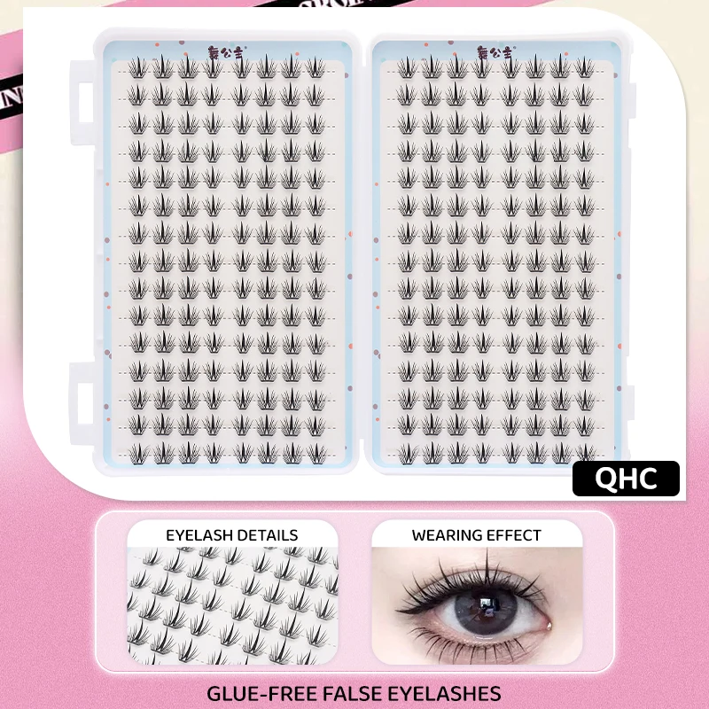 30 Reihen DlY Einzelne Cluster-Seide, handgefertigt, Cluster-Wimpernbuch, Wimpernverlängerung, künstliche Wimpern, segmentierte Wimpernverlängerung – Detail 19
