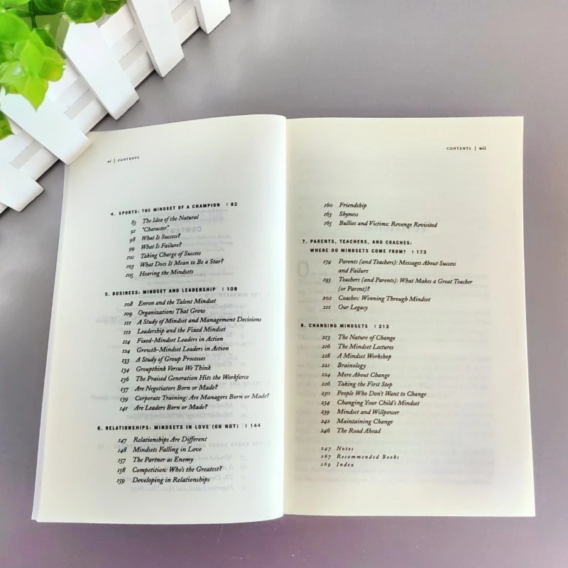 Mindset : la nouvelle psychologie du succès de Carol S.Dweck-Growth Mindset livre anglais pour l'auto-aide, le développement personnel et les affaires
