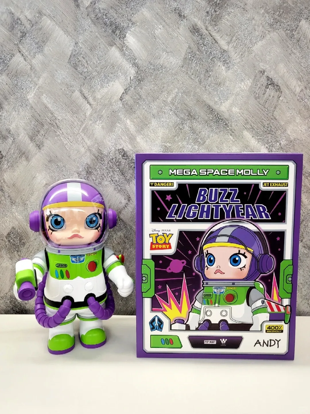 POP MART Mega Space Molly 400% Buzz Lightyear Series Genuine Toy Anime Action Figure Surprise Birthday Present