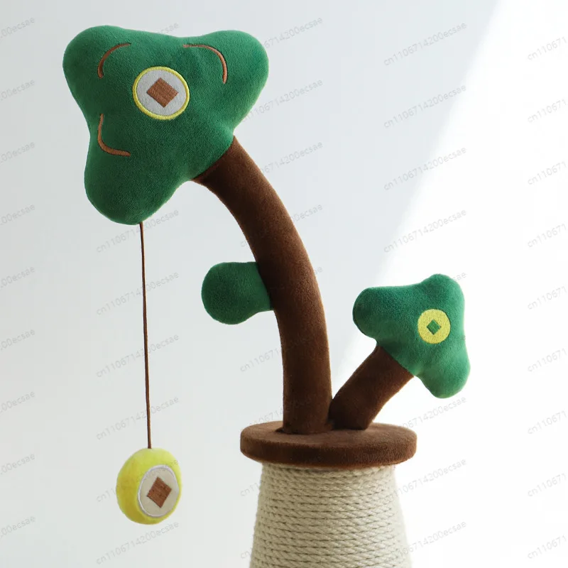 Vertical cat climbing frame, resistant to scratching and cannot drop debris, claw grinder, toy carrot cat scratching column