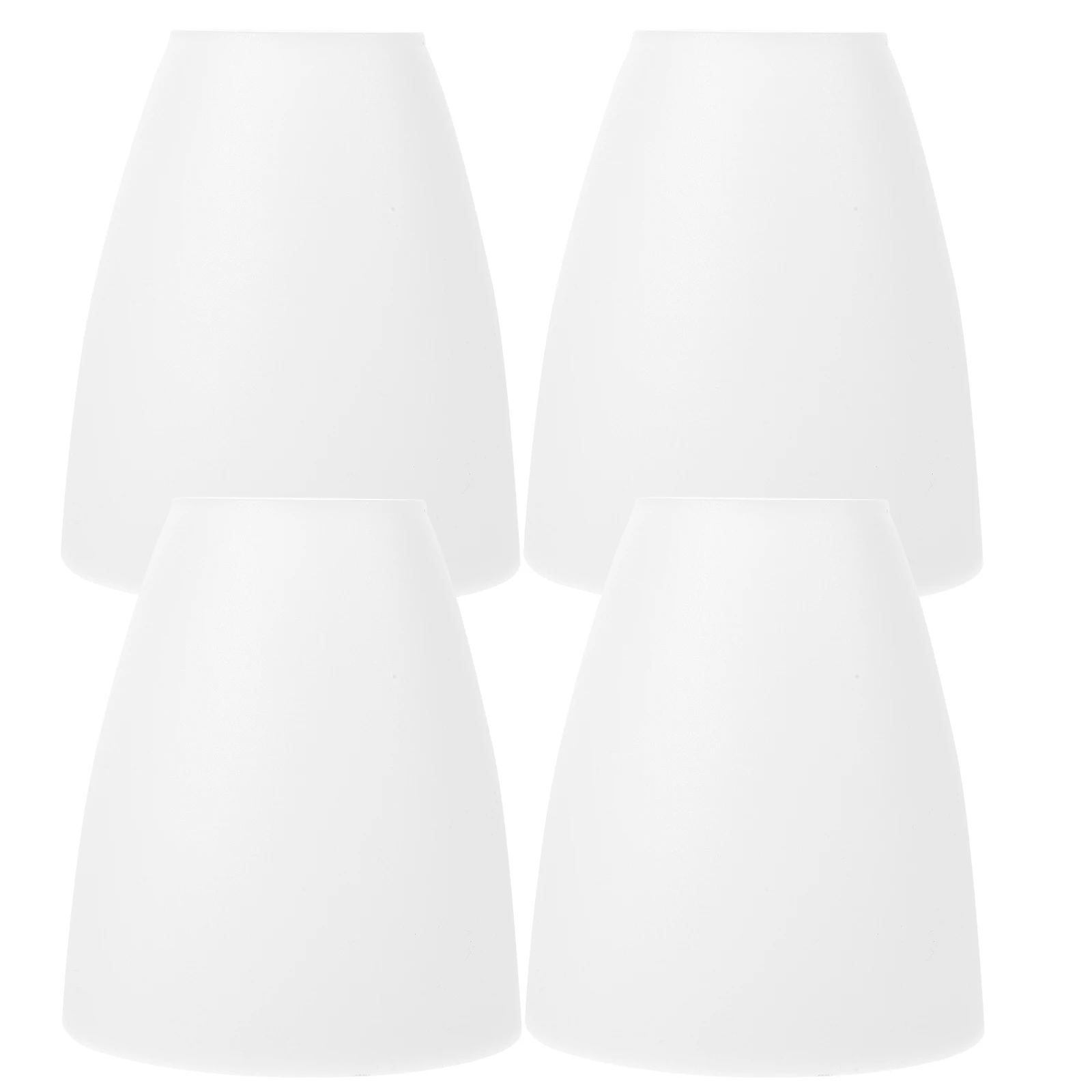 

4 шт. пластиковый абажур, белый маленький абажур для настольной лампы, сменный светильник для настольной лампы, декоративный практичный