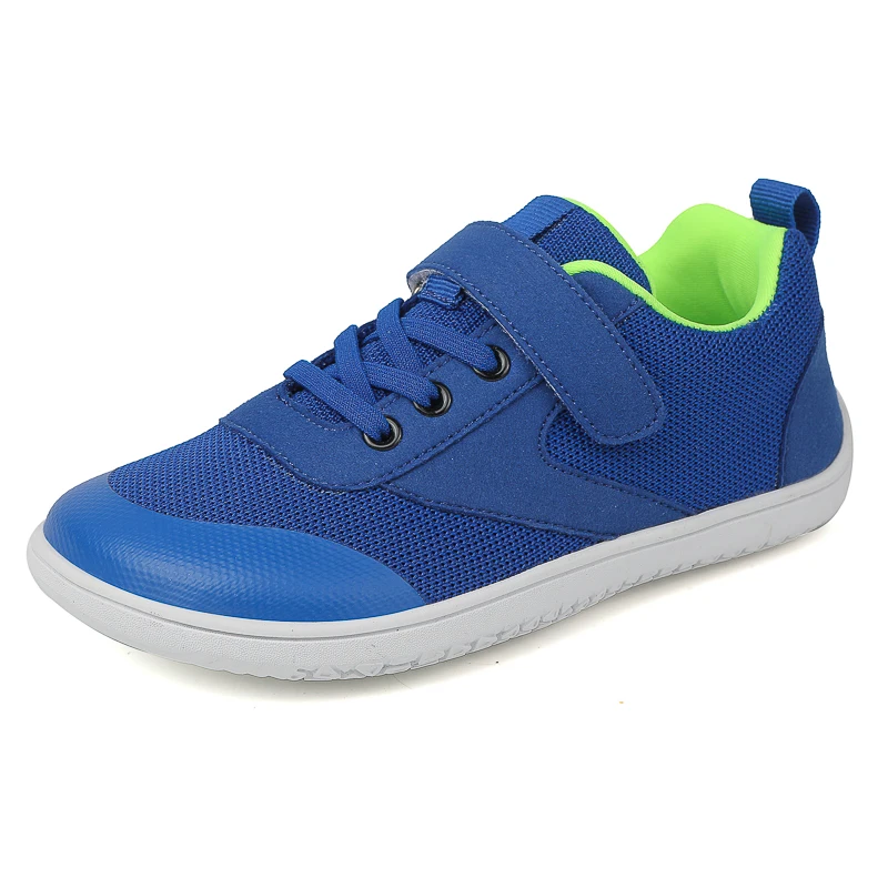 Zapatillas de deporte descalzas para niños, calzado de entrenamiento cruzado, punta ancha, minimalista, suela cero caída, informal, talla grande