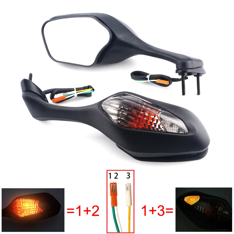 

Honda CBR1000RR 2008-2016 /VFR1200 2010-2012 Rearview Mirror with LED Turn Signal 2009-2015