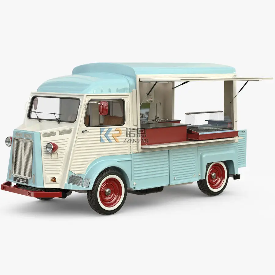 Многофункциональная тележка для еды с полным кухонным оборудованием, индивидуальная электрическая тележка для кофе для пиццы, гамбургера, прицеп для еды на продажу