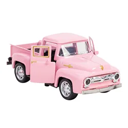 Easter Truck Metal Pink Vintage Farm Pickup Farmhouse Tabletop Tiered Tray Decor Home Kitchen Mantel Shelf Truck Decorations