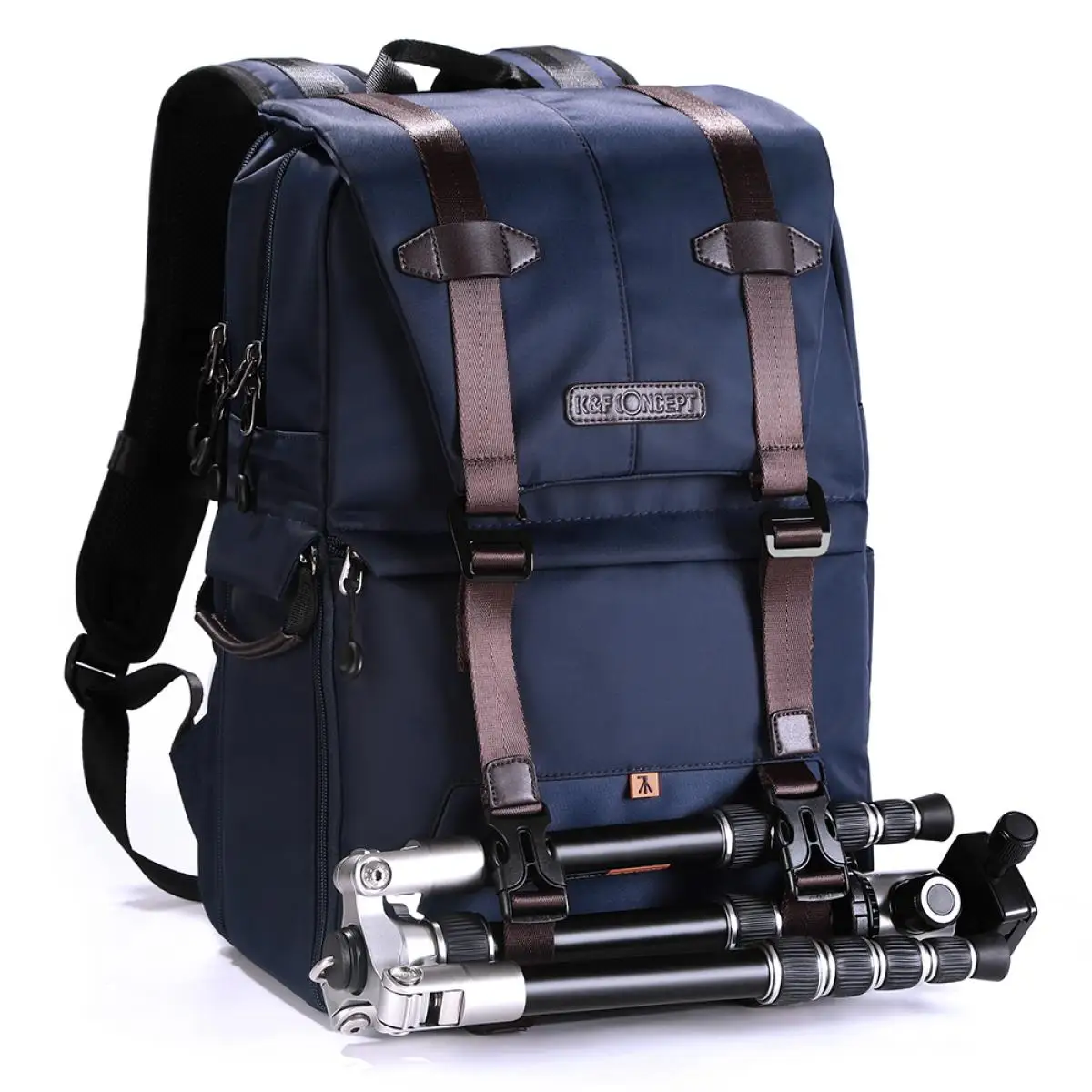 K & F Concept 20L tas ransel kamera antiair, tas fotografi untuk kamera DSLR 15.6 inci Laptop Tripod luar ruangan Pria Wanita