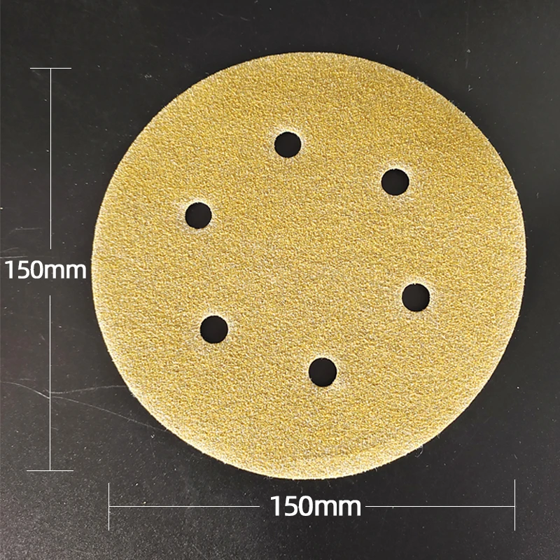 6-inch Round Sandpaper Disk Abrasive Polishing Pad Sanding Sheet Sandpaper Disk 80-400 Grit Car Wood Paint Grind