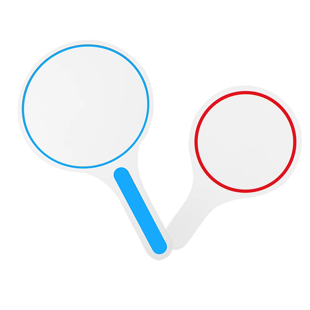 

2pcs Scoreboard Blank Whiteboard Hand Board 15x25cm Red 20x35cm PVC Dry Erase Reusable Gaming Judging Display