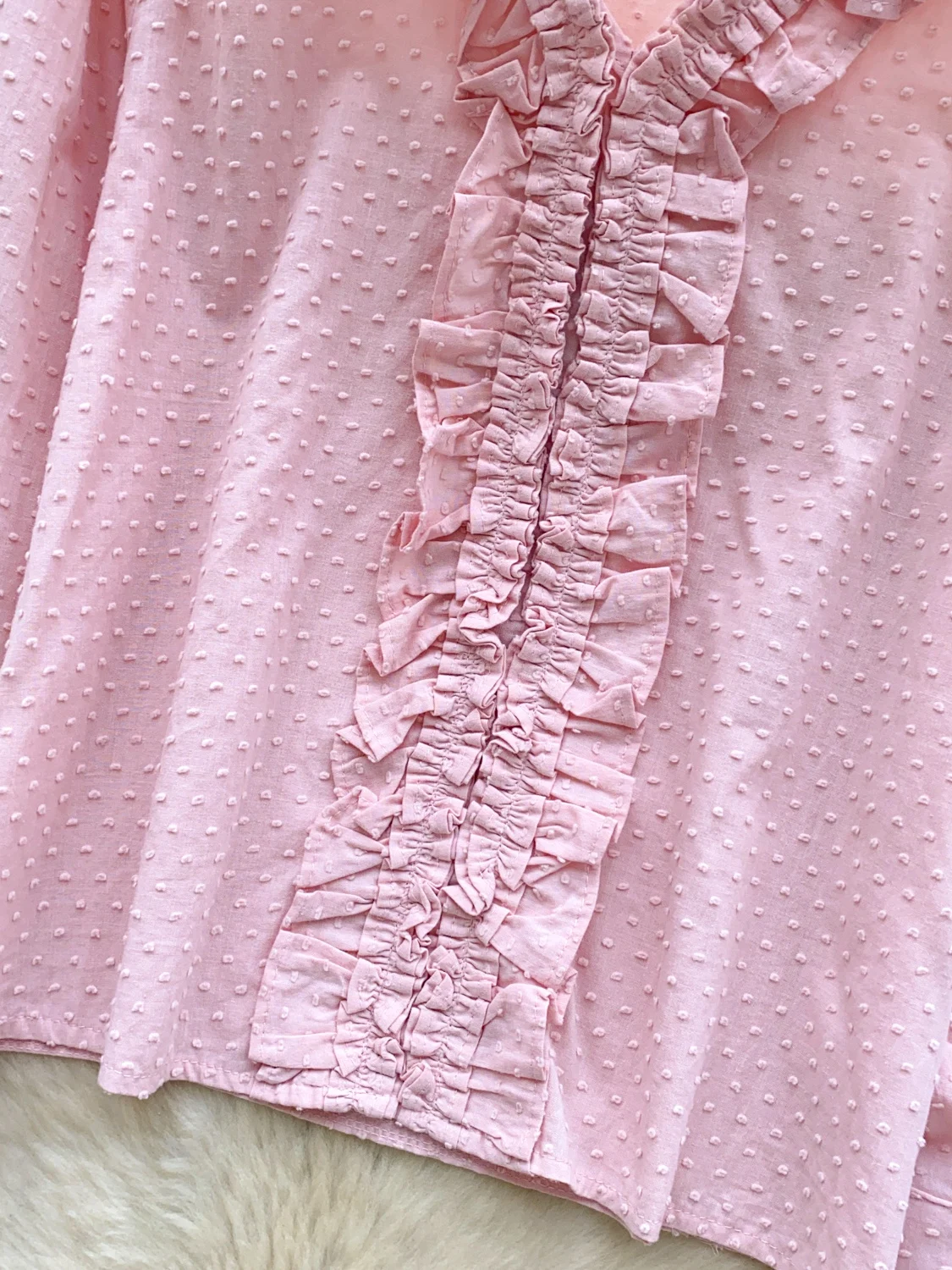 Sweet Gentle Sle V-Ne Long Sve محكم فضفاض المرأة irt الخريف Faion التخسيس طبقة أساسية تصميم خشبي علوي #3