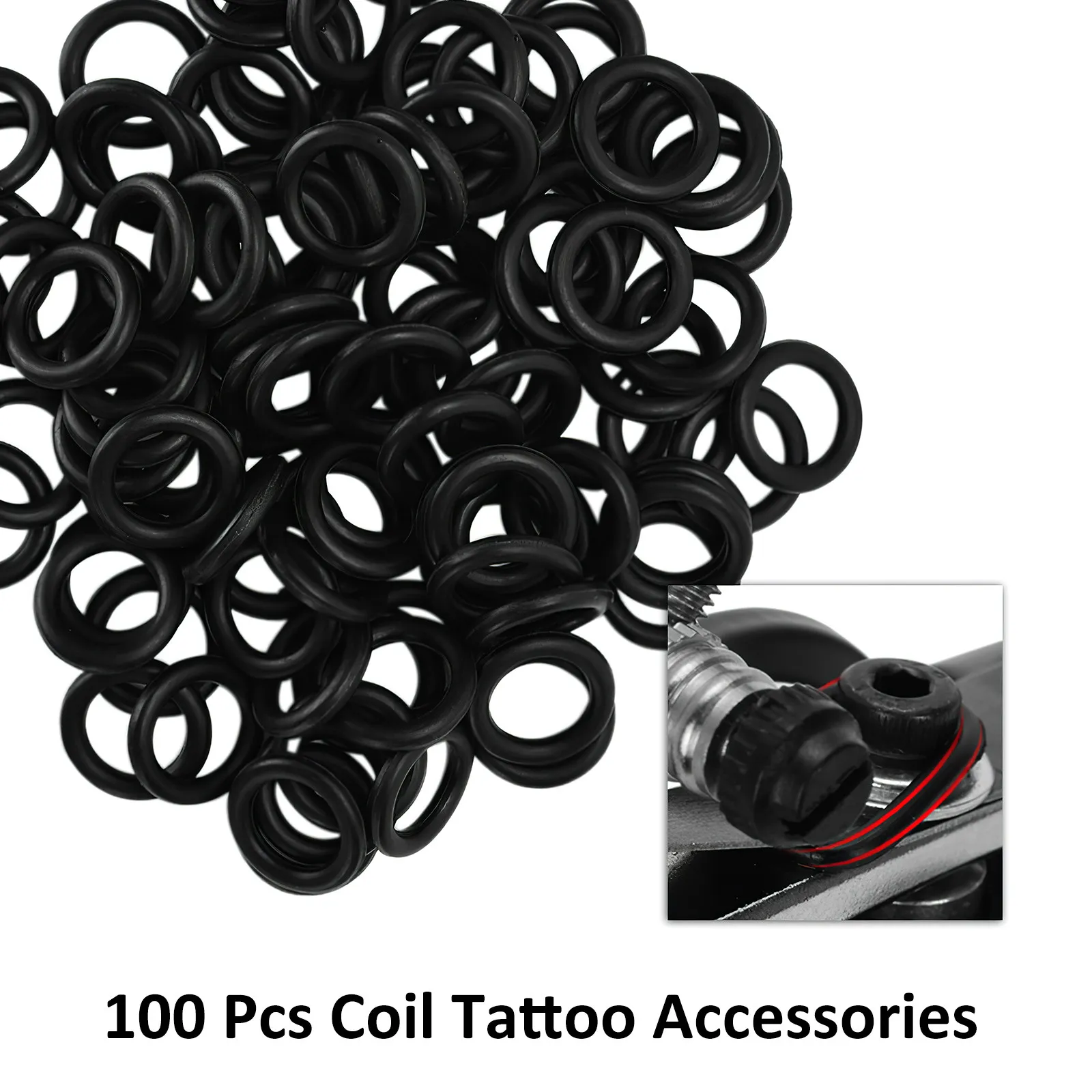 405Pcs Tattoo Machine Kit Rubber Bands Silicone Pin Pad Needle Cleaning Brush Set for Professional Tattoo Artists Replacement