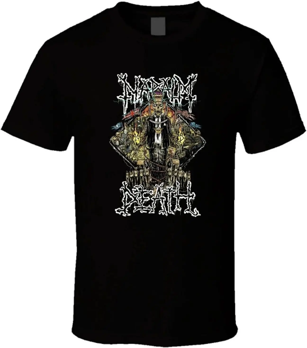 

SHENG MING NAPALM-DEATH-2-Men-T-Shirt Black