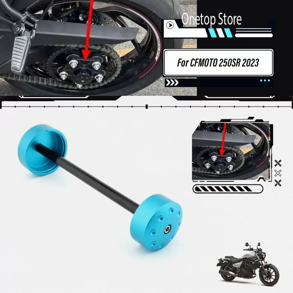 

For CFMOTO 250SR 450SR 250 450 SR 2023 Motorcycle Rear Axle Sliders Fork Sliders Crash Protector