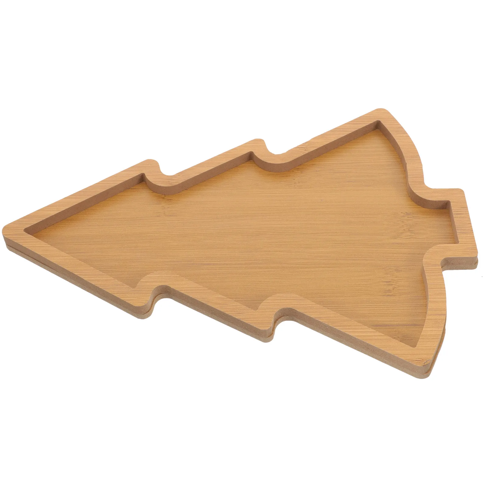 

Christmas Tree Serving Dish Wooden Food Tray for Dried Fruits Nuts Snacks Appetizers Desserts Holiday Party Tabletop Decoration