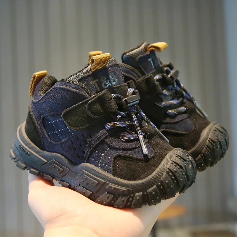 Tenis 2025 Autumn New Kids Sneakers Comfort Anti Slip Boys' Ankle Boots Retro Versatile Girls Casual Shoes Zapatillas Hombre