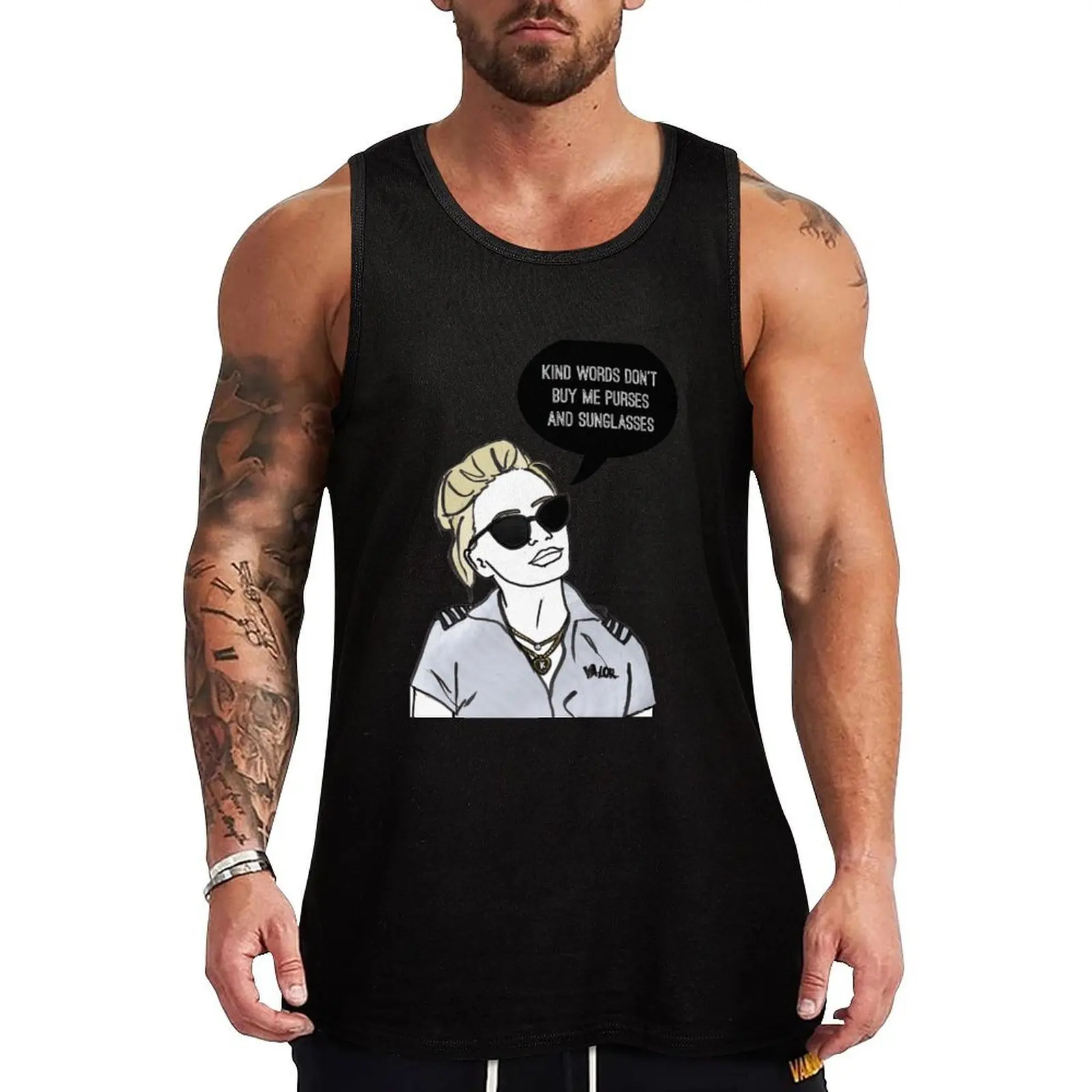 

Kind Words Tank Top Lightweight Sleeveless T Shirt Basic Casual Top