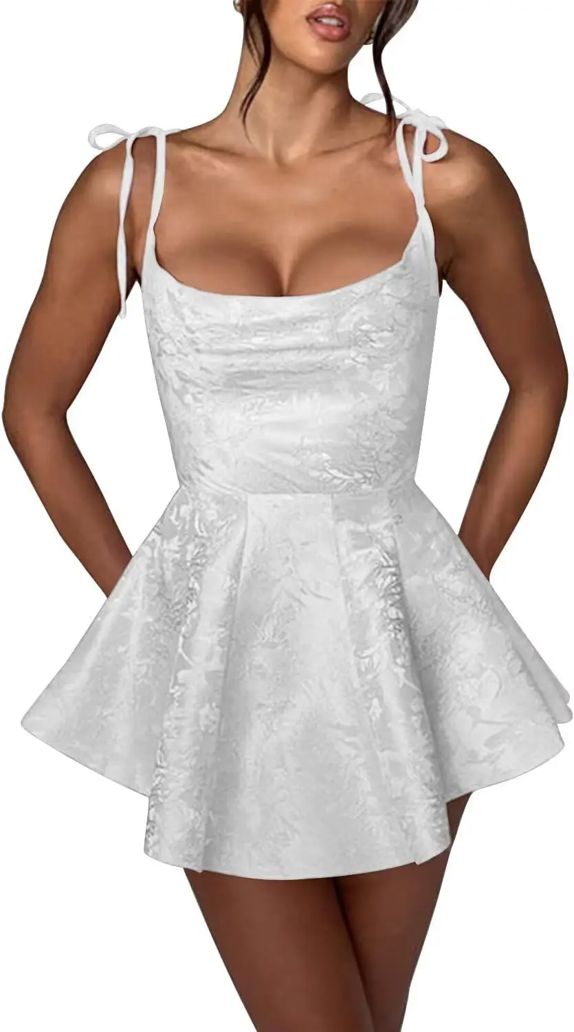 

Spaghetti Strap Satin Homecoming Dresses for Teens 2026 Short Cocktail Party Dress Mini Short Prom Dress Graduation Dress