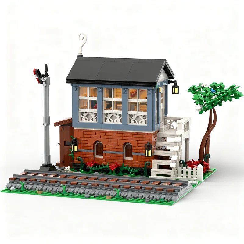 

1147PCS MOC City Train Signal Box Studschester Model DIY Creative Ideas Child Toy Assembly Puzzle Birthday Gift Custom Kids Toys