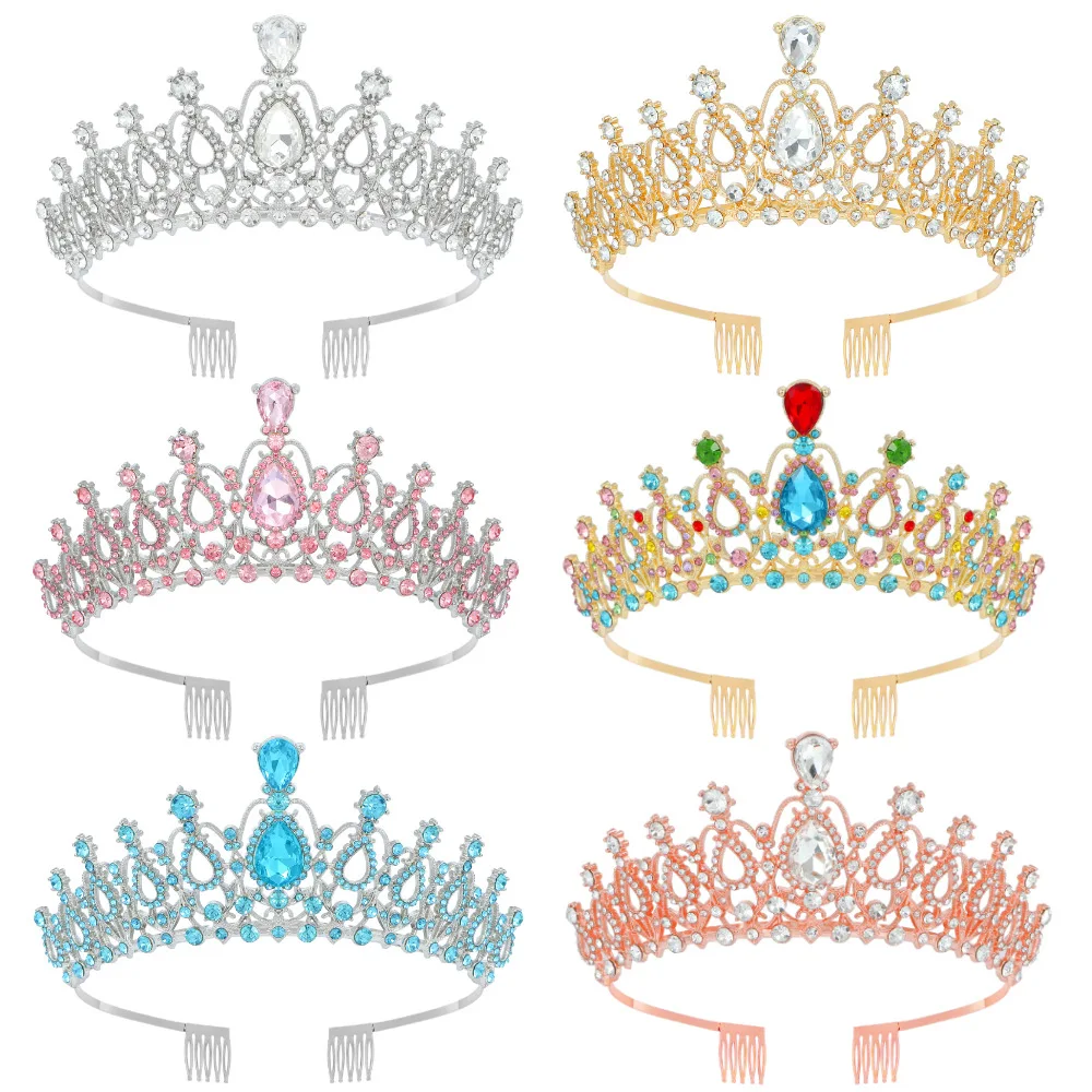 

Wedding Party Crystal Crown Bridal Headwear Single Queen Party Ball Style Decoration Exquisite Crown Fashion Accessories