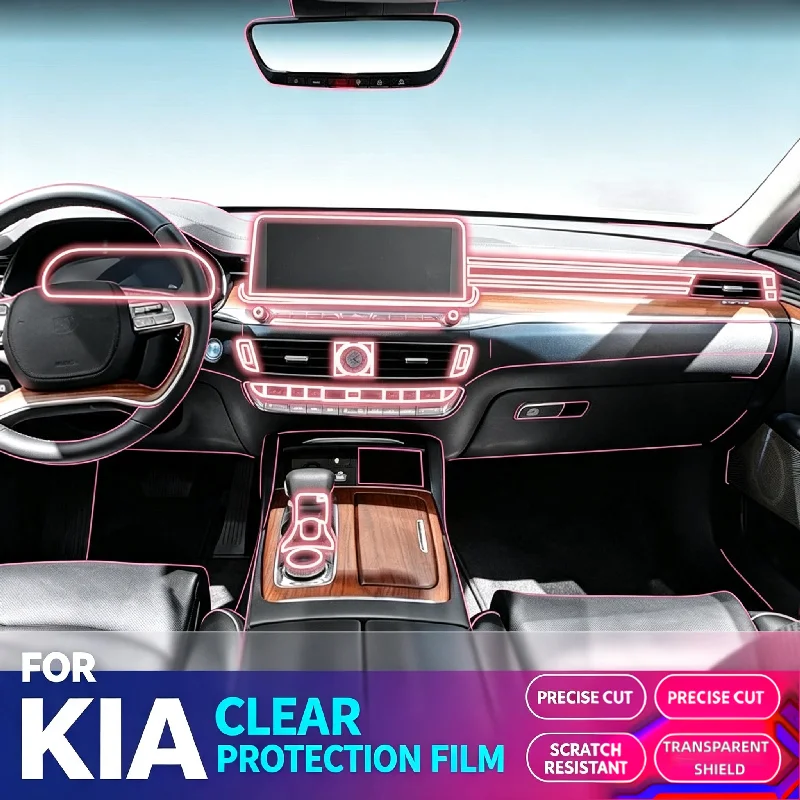 For 19-25 Kia K900 car interior accessories center console screen dashboard transparent anti-scratch protective film
