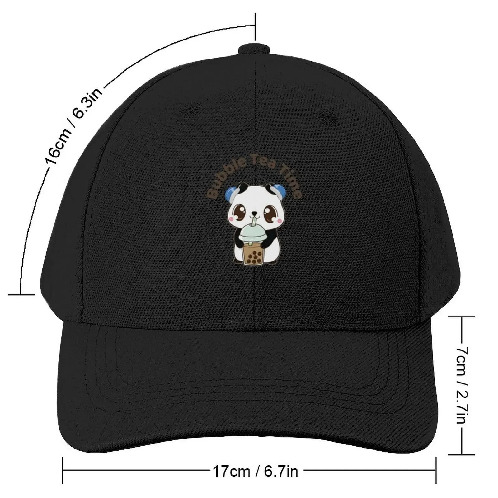 Bubble Tea Time - Panda Bubble Tea Baseball Cap Icon Luxury Cap Snapback Cap Kids Hat For Men Women's