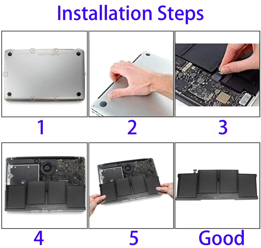 A1405 A1466 A1369 Laptop Batterij Voor Apple Macbook Air 13 Inch A1496 A1370 A1375 A1377 A1465 A1932 A21792010-2015 2017 Jaar 56wh