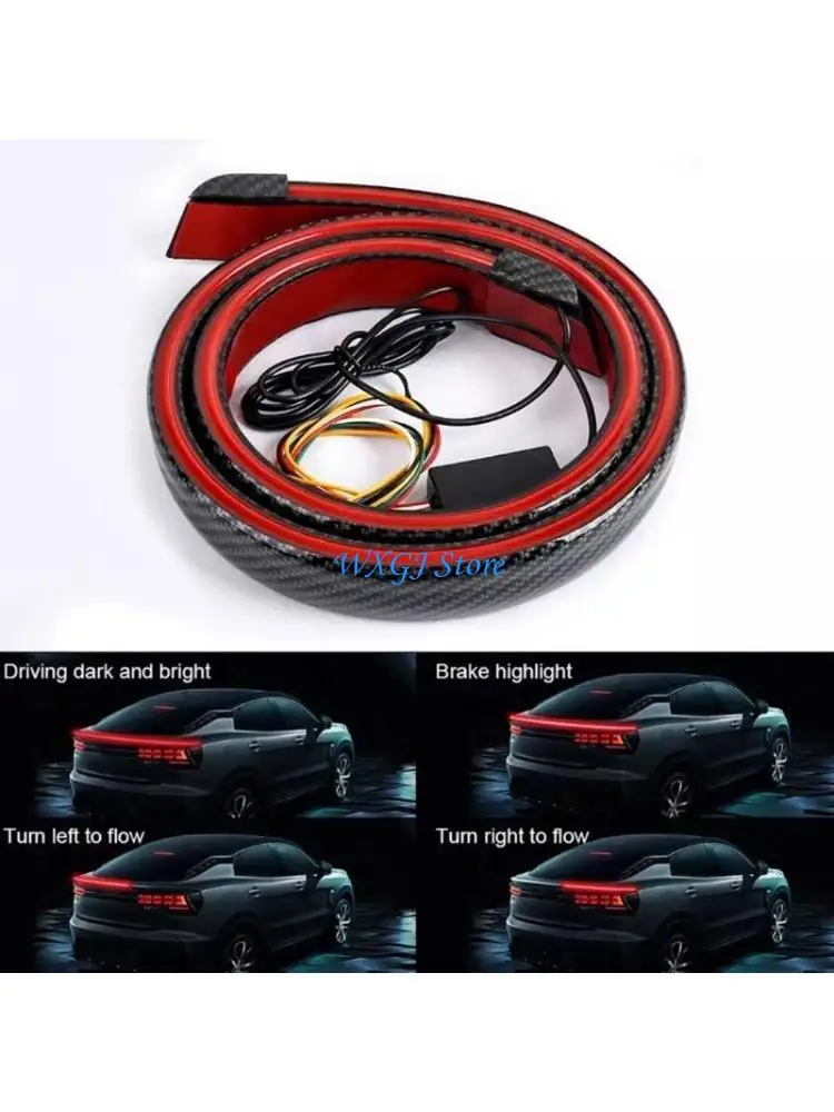 37JE Universal 120cm Car High Position Brake Light LED Flowing Light for Vehicles
