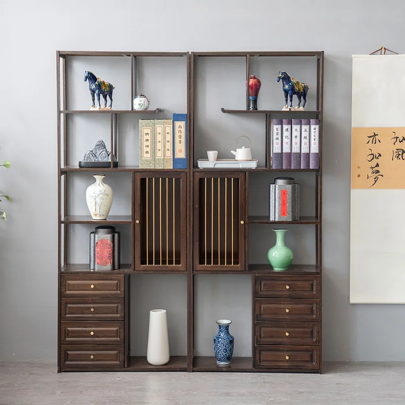 

Bogu rack display cabinet Duobao Pavilion solid wood Chinese tea rack Bogu small ornaments tea cabinet