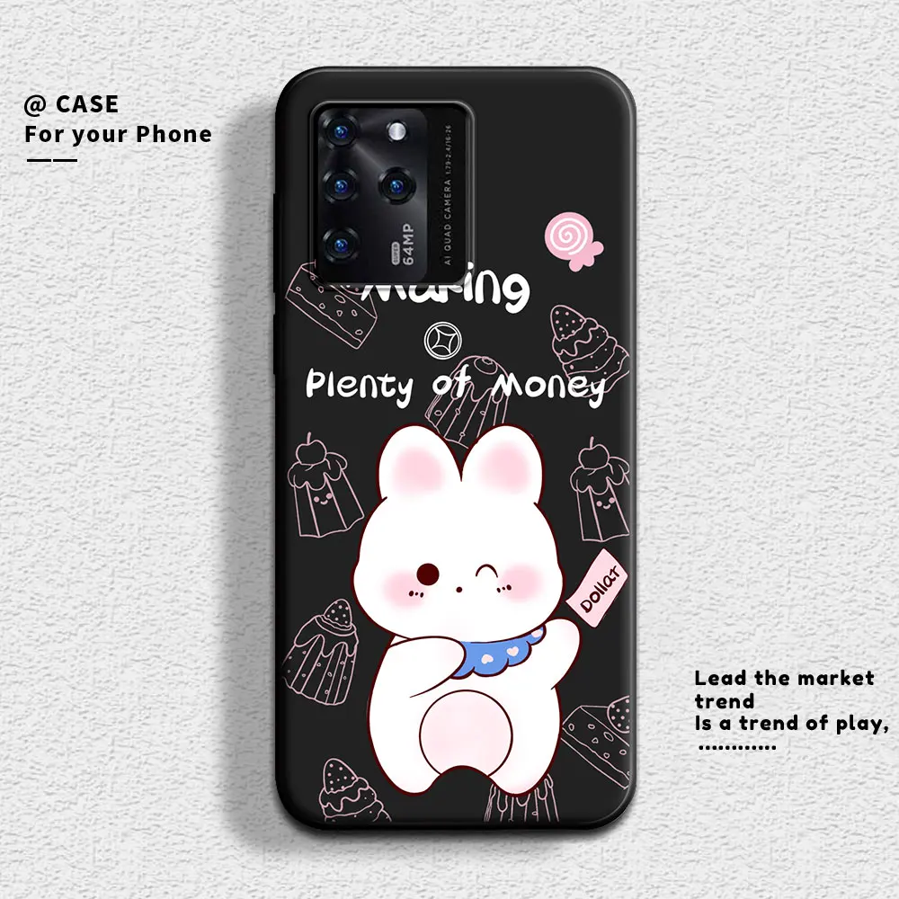 For ZTE Blade V30 Vita Case Cute Panda Soft Silicone Couple Phone Case For ZTE V30 V30Vita Protect Shockproof Cartoon Cover