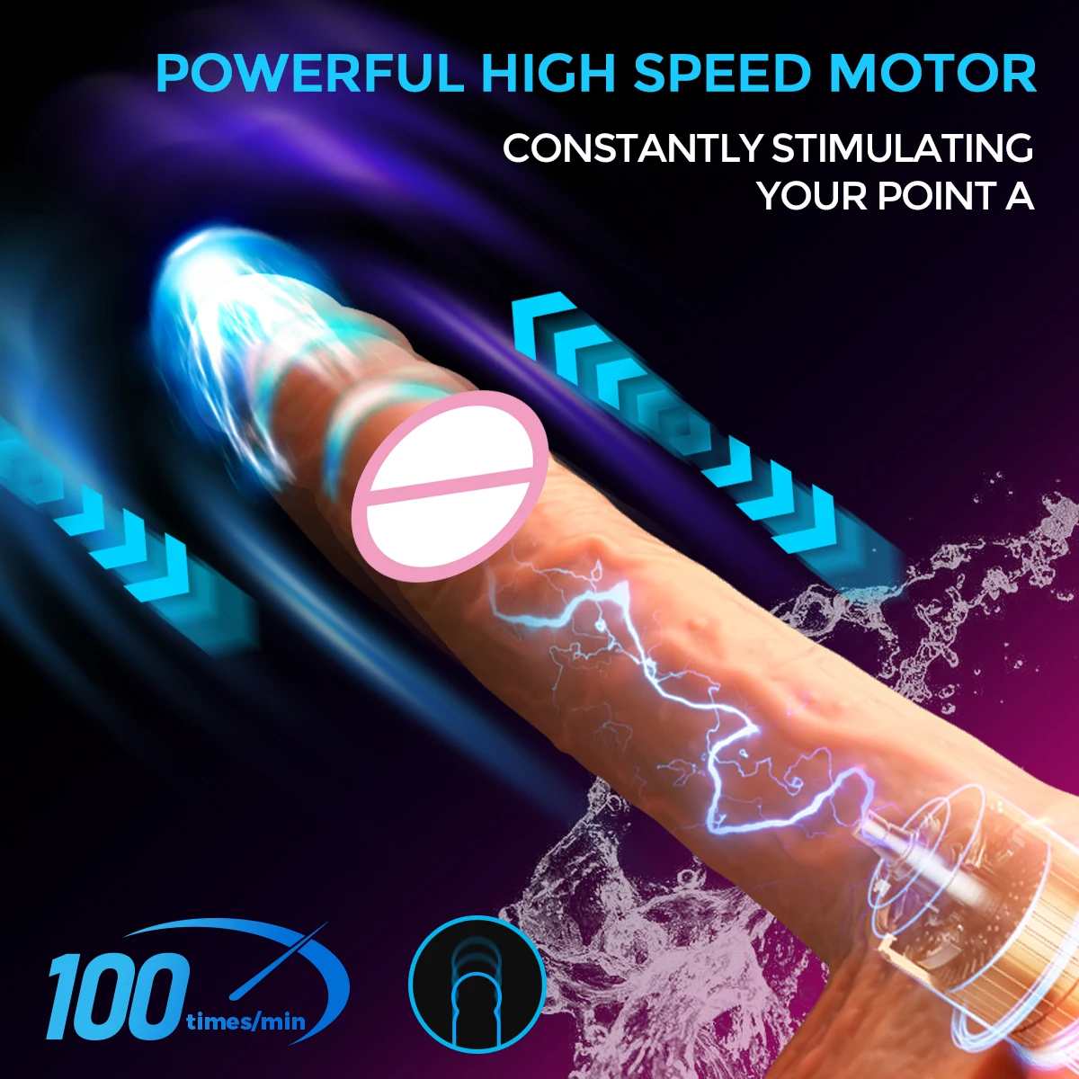 LICKLIP Telescoping Swing Dildo Vibrators for Women Realistic Penis Vibrating Dildos with Remote Control Sex Toys for Womans 18+