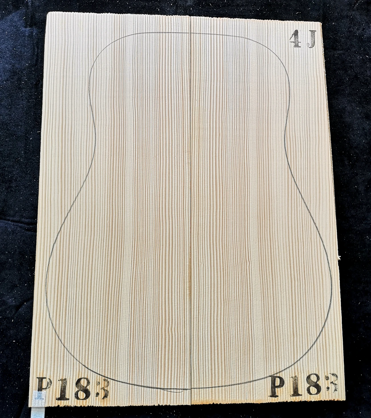 Specially priced 4th level German guitar spruce panel Alpine production full single board professional guitar material