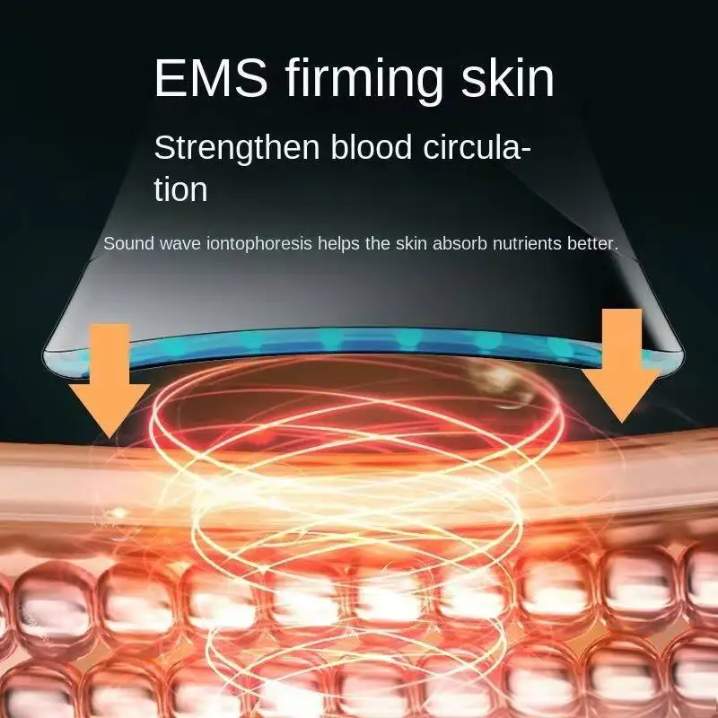 Masseur de lifting du cou à microcourant EMS, raffermissant, réduction des rides, rajeunissement de la peau, tonifiant du visage, dispositif de beauté, soins de la peau