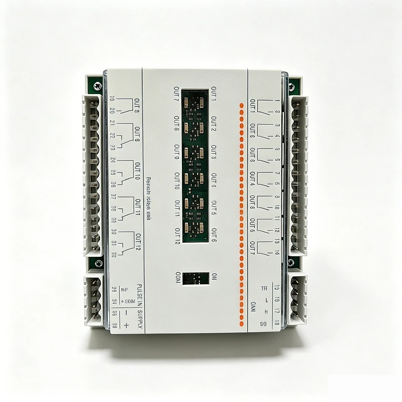 RGKRR 12 Channel Remote Relay Expansion Unit 12/24VDC CAN Bus & Pulse Signal DIN Rail 8NO+4SPDT LED Status Indicator