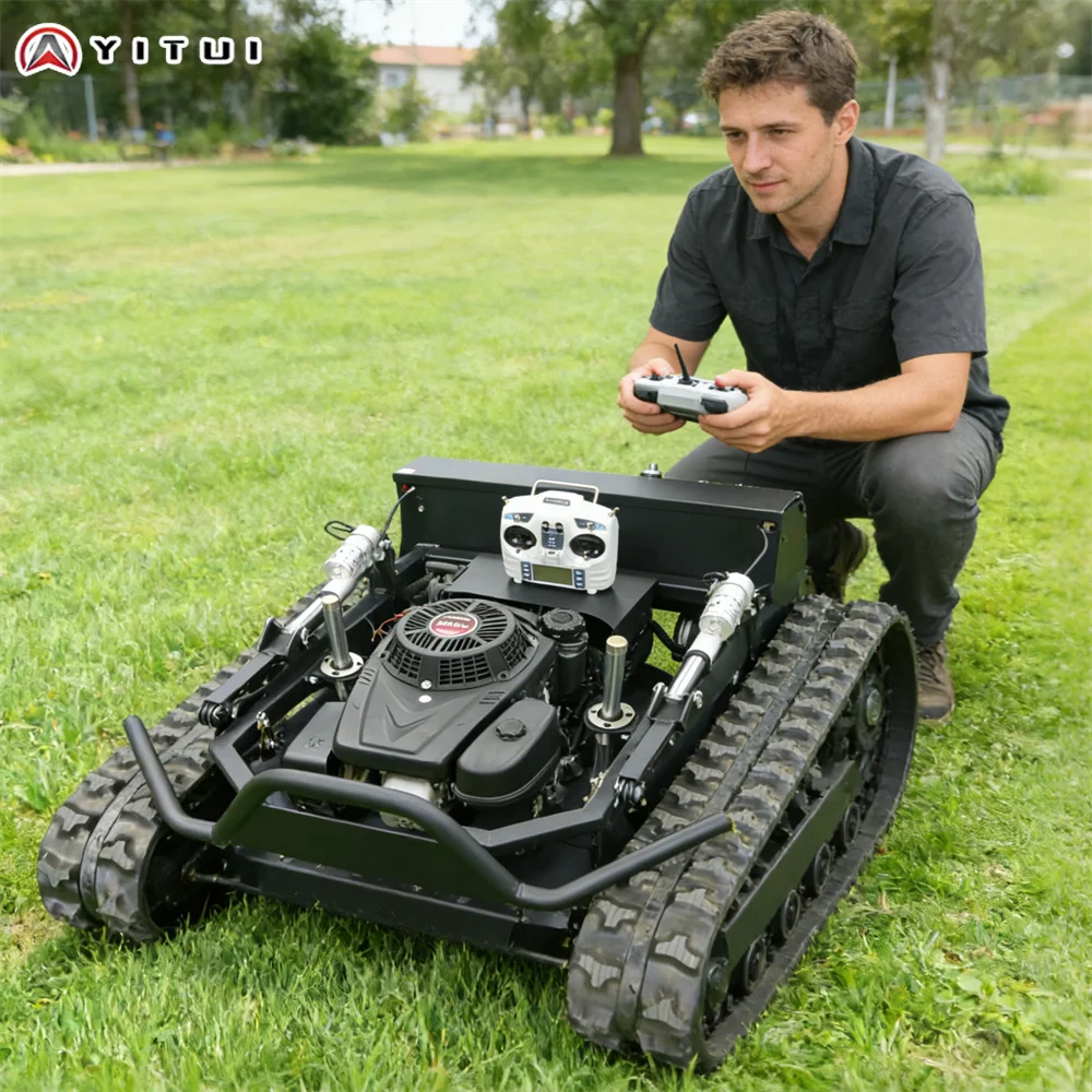 

Mini Garden Remote Control Mower Automatic Obstacle Avoidance Small Ultra Long Endurance Mower Support Customized
