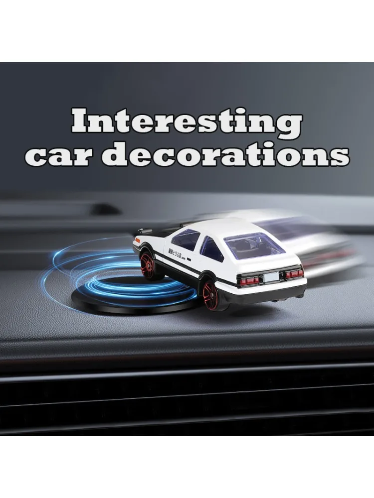 Ornamentos de carro decoração interior deriva cauda balanço ornamentos rotativos modelo de brinquedo